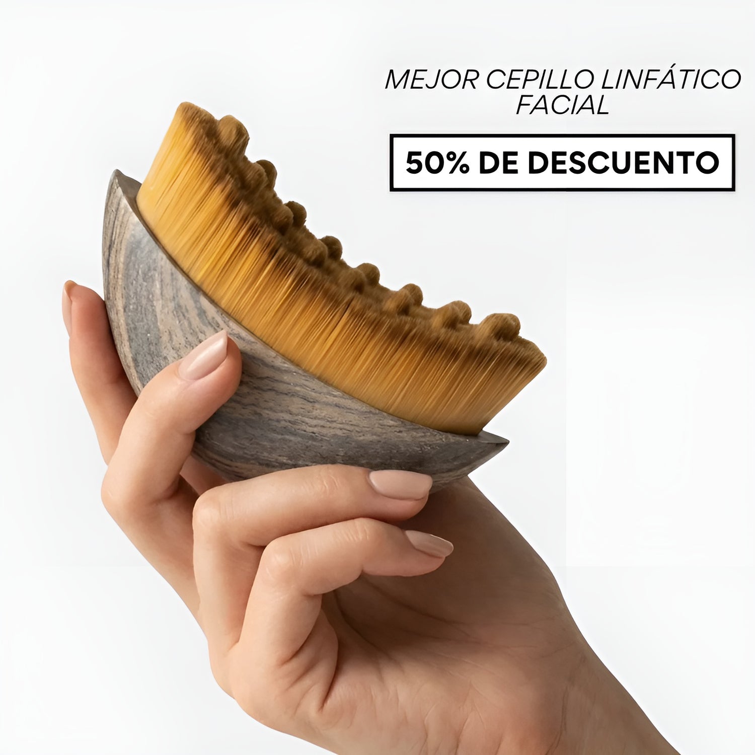 Cepillo contorno facial linfatico - Desinflama drena y esculpe