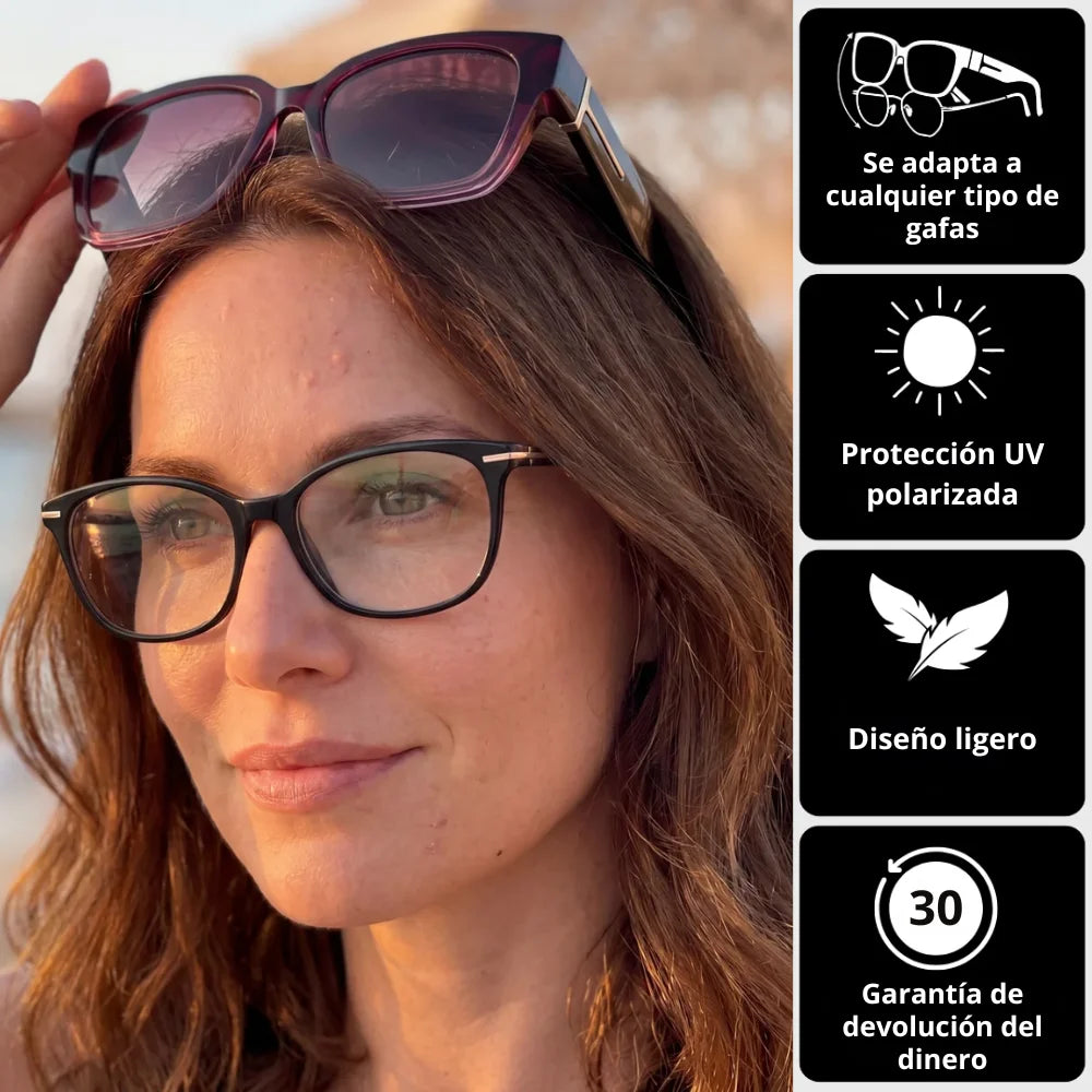 Gafas de sol superpuestas - Mujer