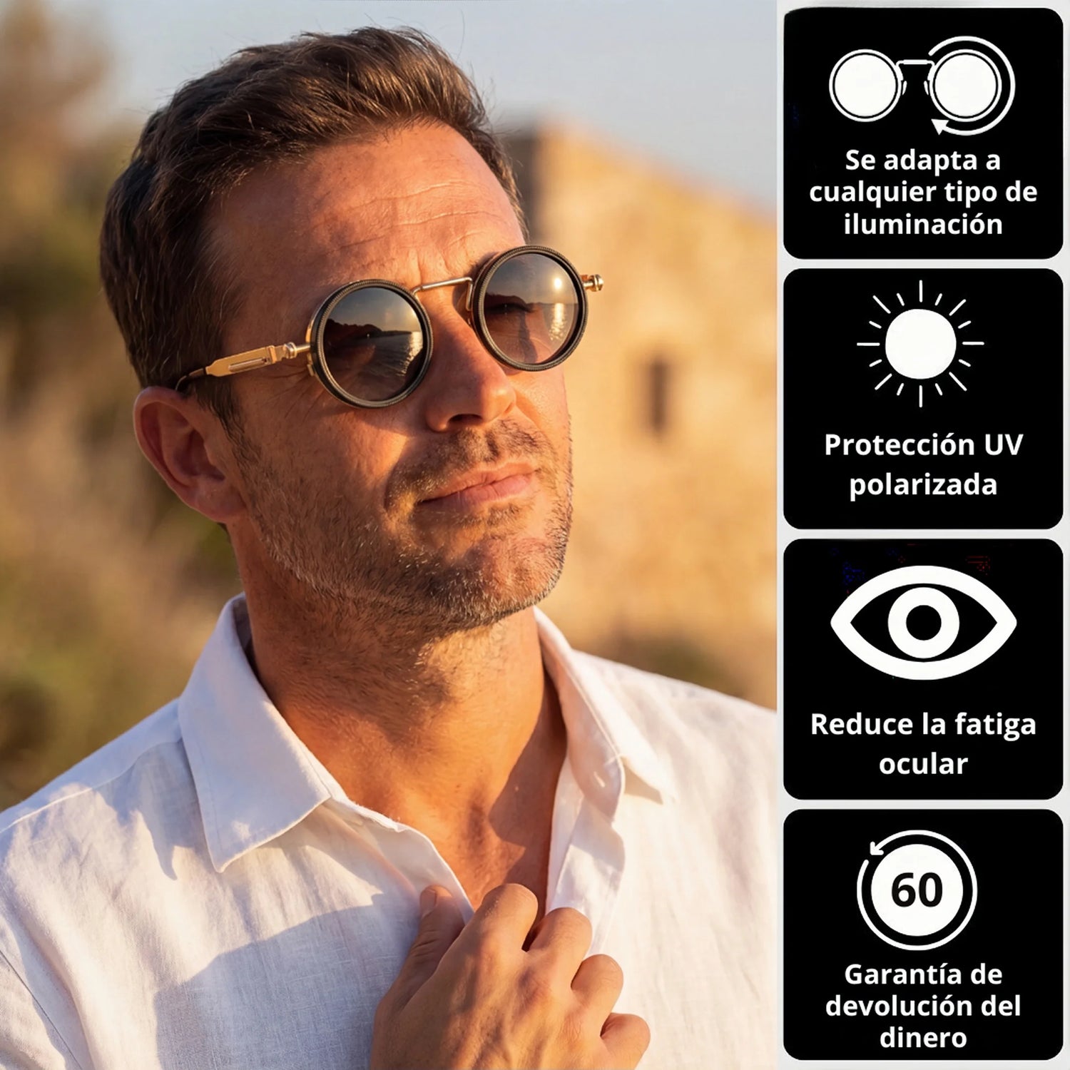 Gafas de sol polarizadas ajustables